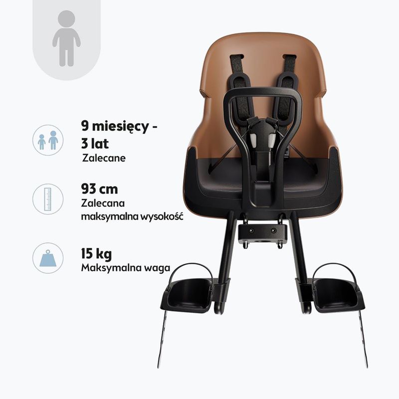 Fotelik rowerowy bobike Exclusive Mini Evolve cinnamon brown 10