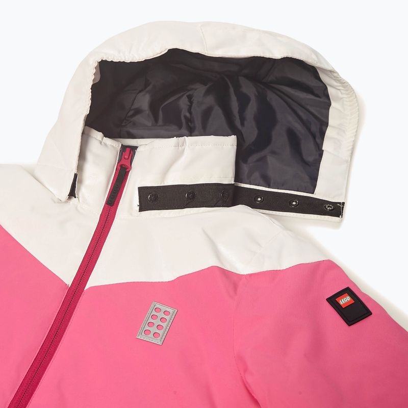 Kurtka narciarska dziecięca LEGO Lwjested 708 dark pink 3