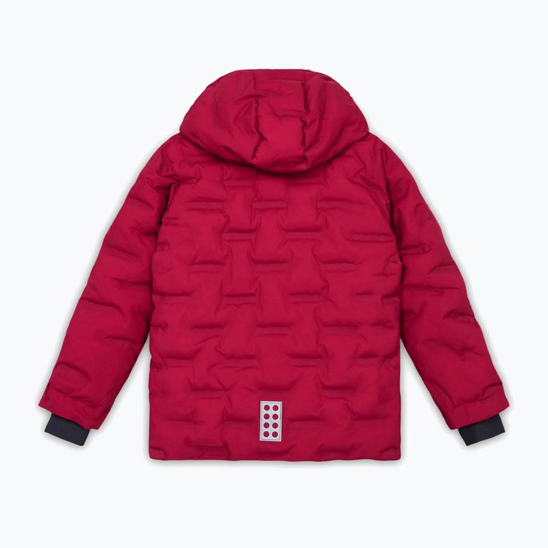 Kurtka narciarska dziecięca LEGO Lwjipe 706 dark pink 2
