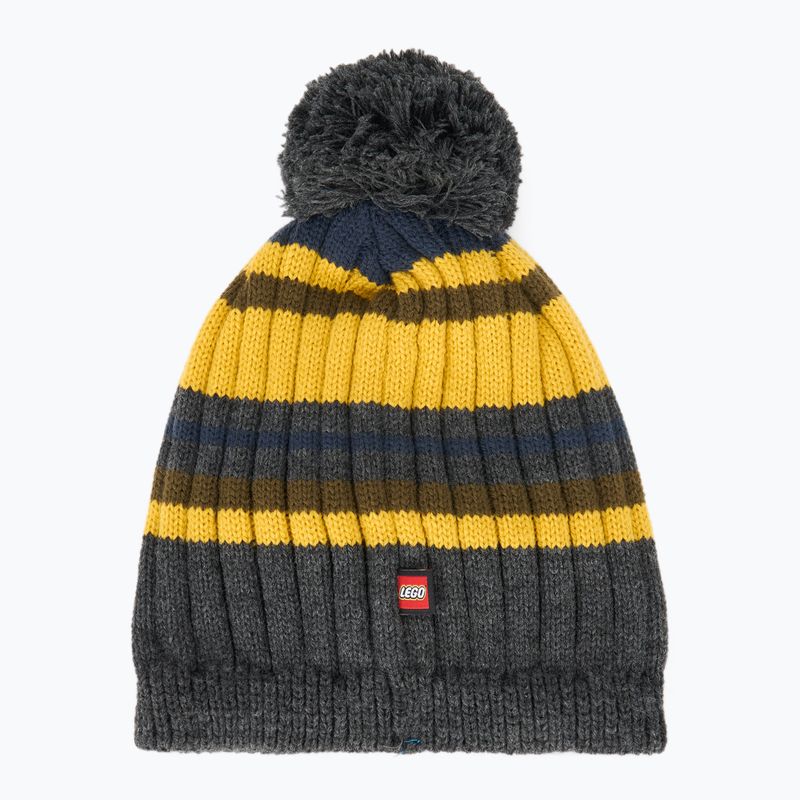 Czapka zimowa dziecięca LEGO Lwagan 705 dark grey melange 2