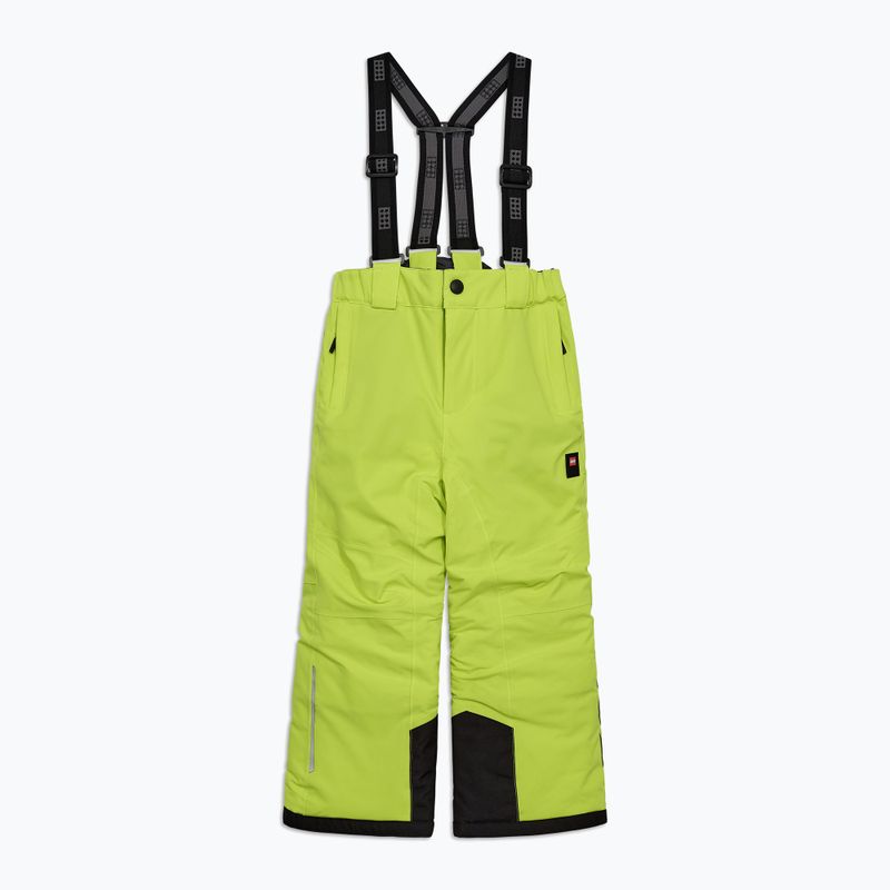 Spodnie narciarskie dziecięce LEGO Lwpowai 708 lime green