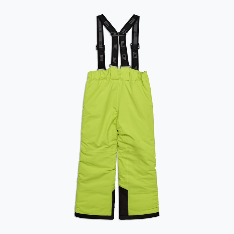 Spodnie narciarskie dziecięce LEGO Lwpowai 708 lime green 2