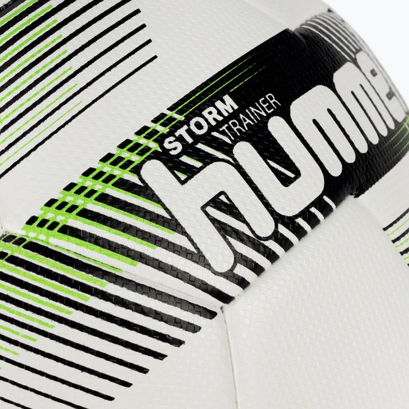 Piłka do piłki nożnej Hummel Storm Trainer FB white/black/green rozmiar 5 3