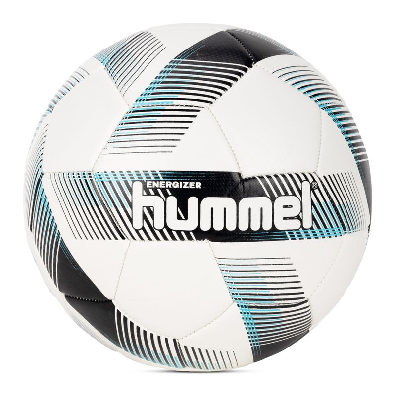 Piłka do piłki nożnej Hummel Energizer FB white/black/blue rozmiar 5
