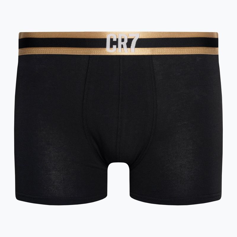 Bokserki męskie CR7 Basic Trunk 3 pary black/ gold 2