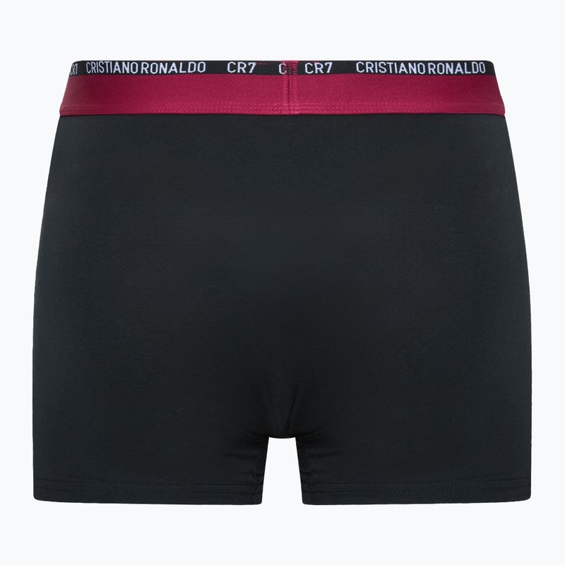 Bokserki męskie CR7 Basic Trunk 3 pary 2749 white/ grey melange/ black 5