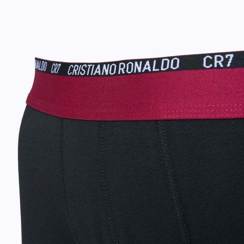 Bokserki męskie CR7 Basic Trunk 3 pary 2749 white/ grey melange/ black 6