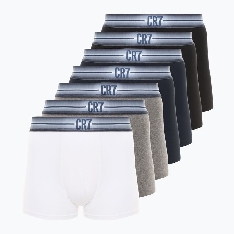 Bokserki męskie CR7 Basic Trunk 7 par 3104 multicolor