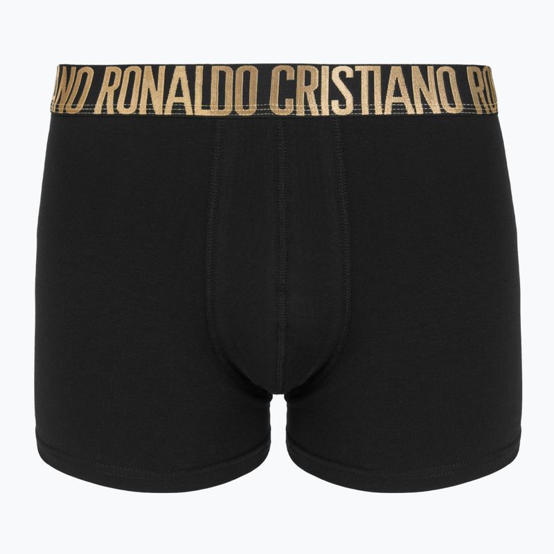 Bokserki męskie CR7 Basic Trunk 4 pary 2492 BLACK 2