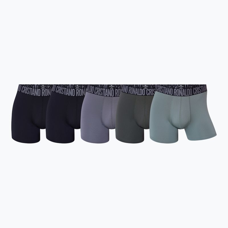 Bokserki męskie CR7 Fashion Trunk 5 par multicolour 2