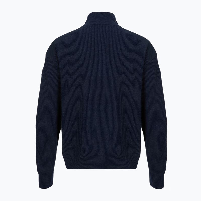 Sweter męski Dovre Ribbed Knit Half Zip navy 2