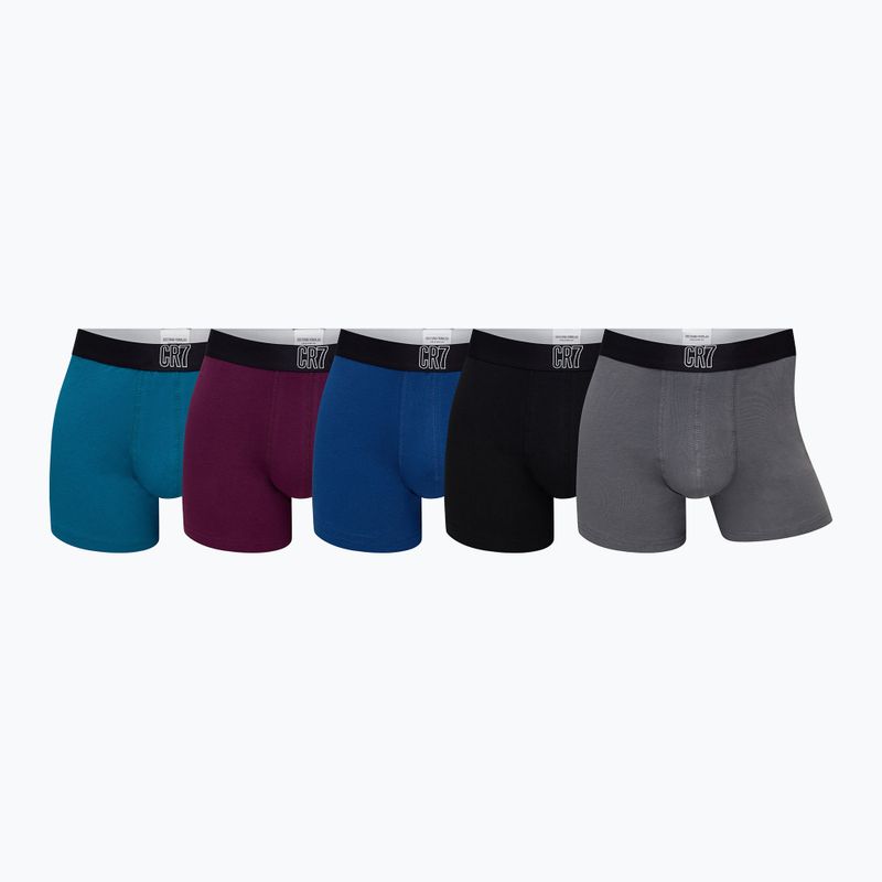 Bokserki męskie CR7 Basic Trunk 5 par 2350 multicolour 2