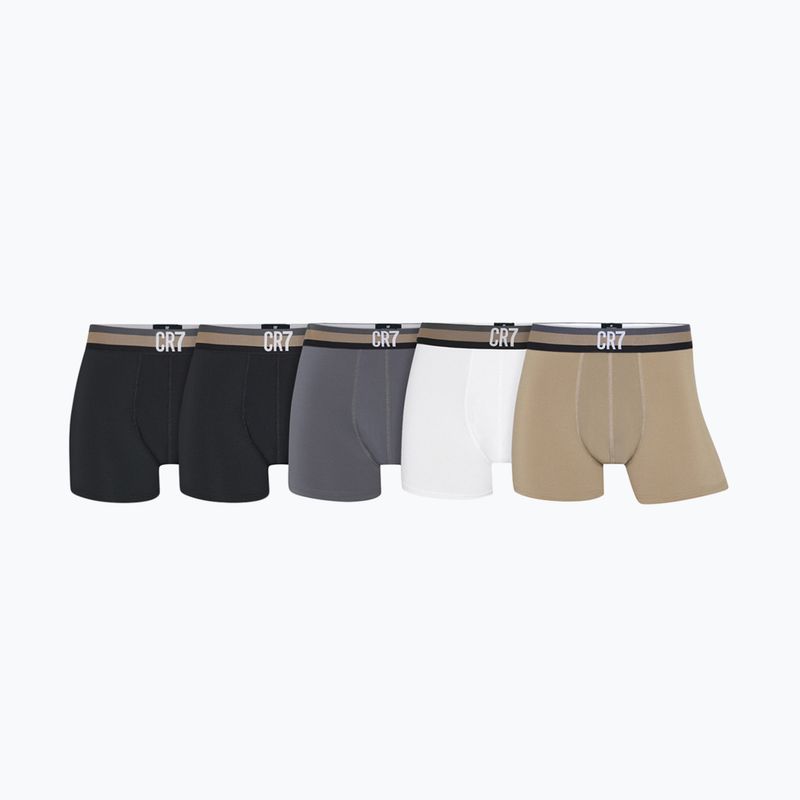 Bokserki męskie CR7 Fashion Trunk 5 par multicolour 2