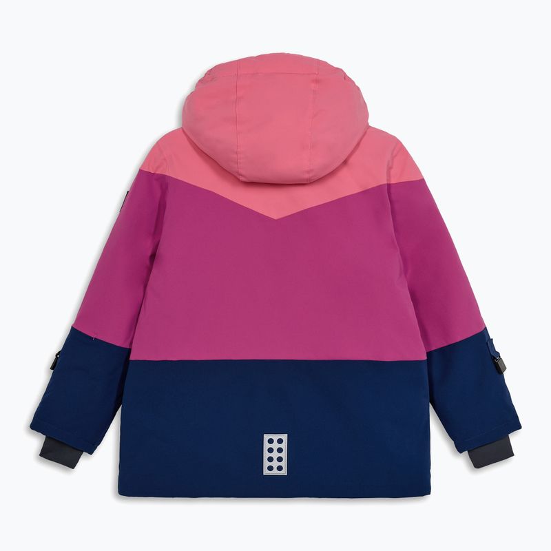 Kurtka narciarska dziecięca LEGO Lwjested 708 fuchsia 2
