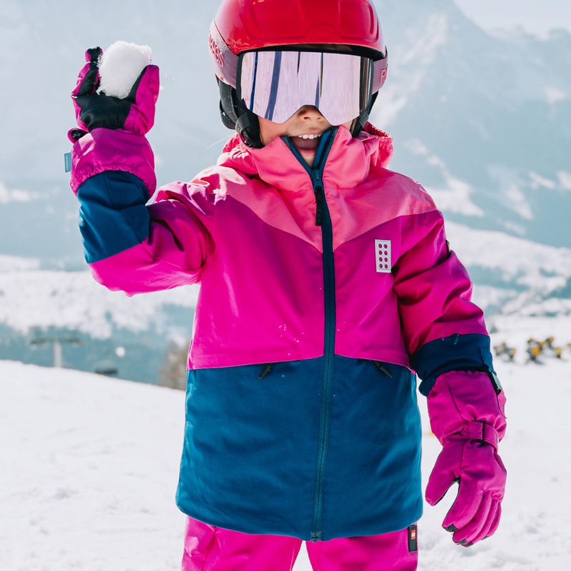 Kurtka narciarska dziecięca LEGO Lwjested 708 fuchsia 7
