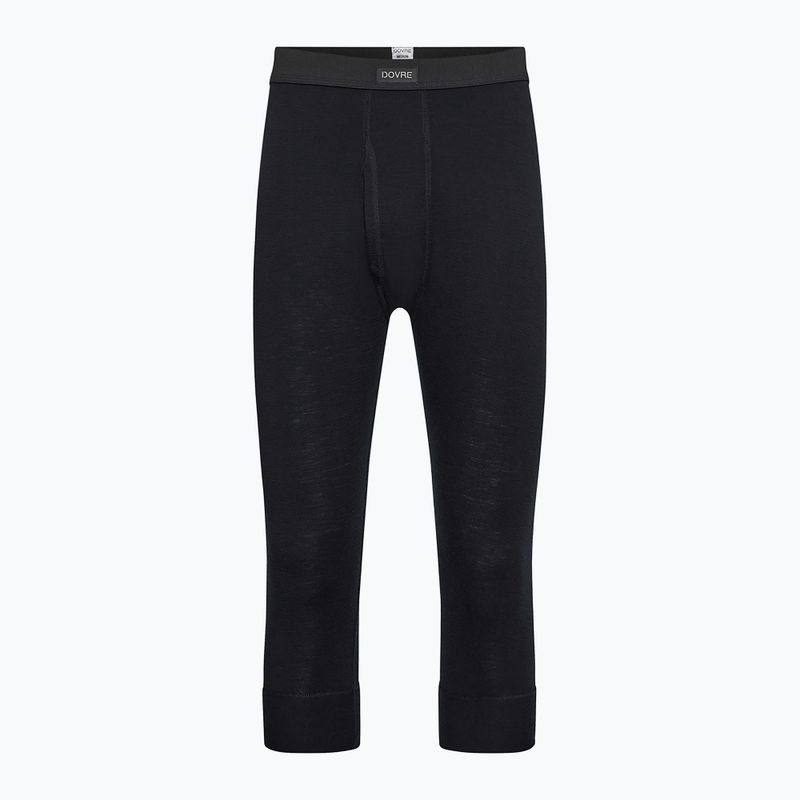 Spodnie termoaktywne męskie Dovre Wool Long Johns 3/4 black