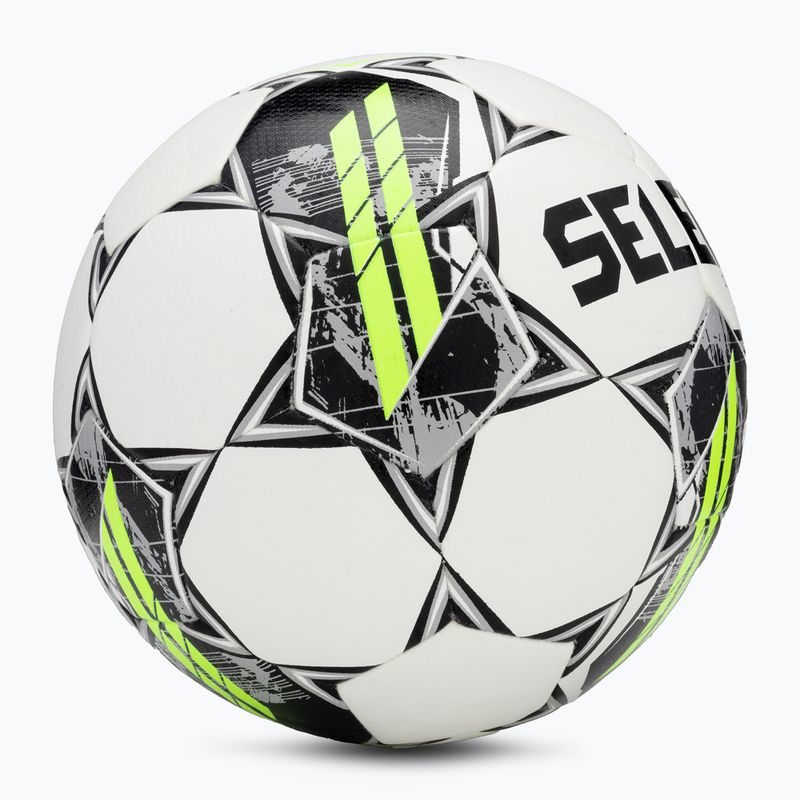 Piłka do piłki nożnej SELECT Club DB v23 white/grey rozmiar 5 2