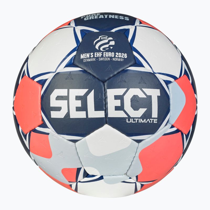 Piłka do piłki ręcznej SELECT Ultimate Euro Men v26 Replica white/red/black rozmiar 3
