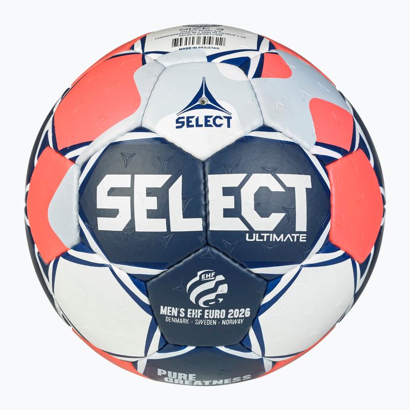Piłka do piłki ręcznej SELECT Ultimate Euro Men v26 Replica white/red/black rozmiar 3 2