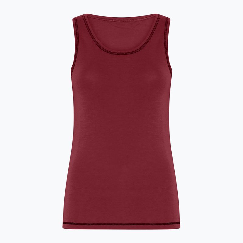 Koszulka termoaktywna damska Dovre Wool Singlet burgundy