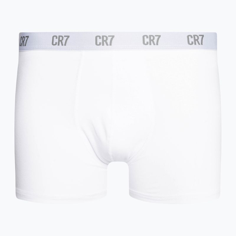 Bokserki męskie CR7 Basic Trunk 3 pary grey melange/ white/ navy 2