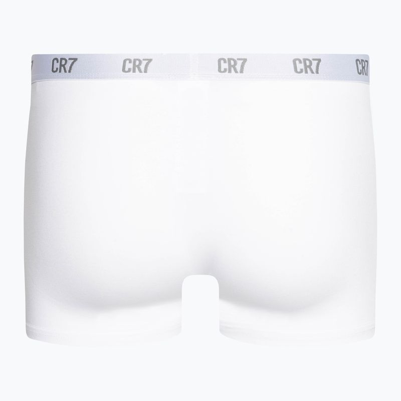 Bokserki męskie CR7 Basic Trunk 3 pary grey melange/ white/ navy 3