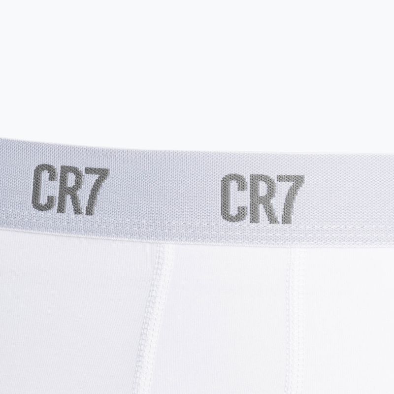 Bokserki męskie CR7 Basic Trunk 3 pary grey melange/ white/ navy 4