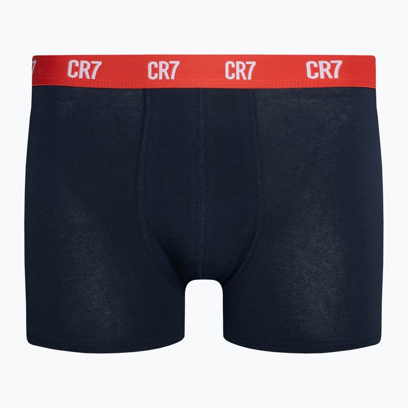 Bokserki męskie CR7 Basic Trunk 3 pary grey melange/ red/ navy 8