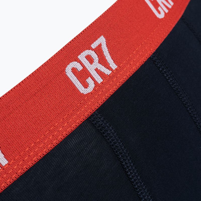 Bokserki męskie CR7 Basic Trunk 3 pary grey melange/ red/ navy 11