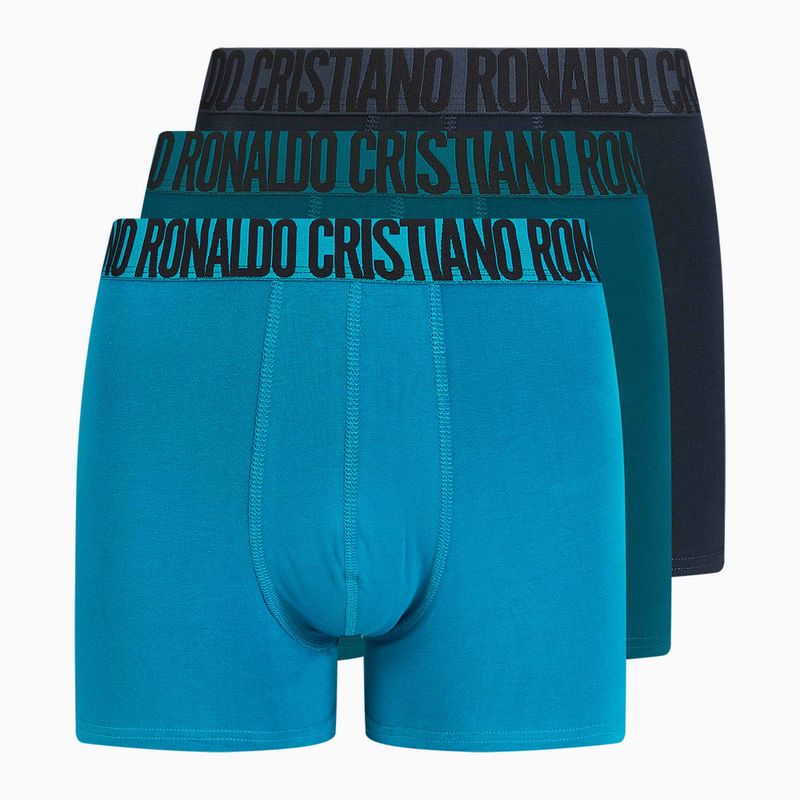 Bokserki męskie CR7 Basic Trunk 3 pary blue/ navy