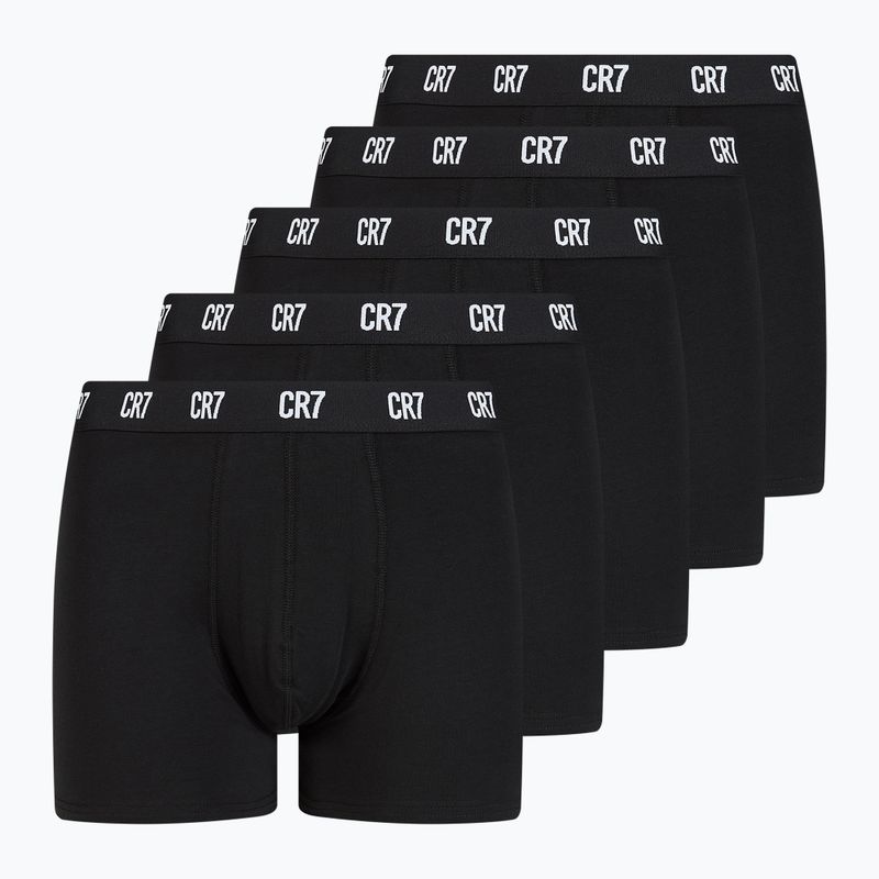 Bokserki męskie CR7 Basic Trunk 5 par black/white