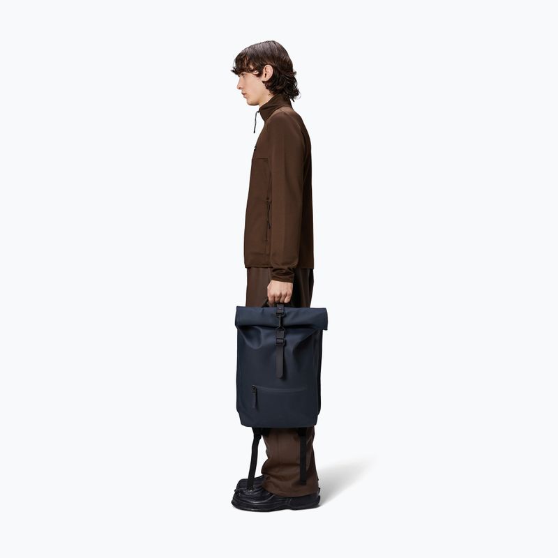Plecak miejski Rains Rucksack Rolltop 13 + 4 l navy 4