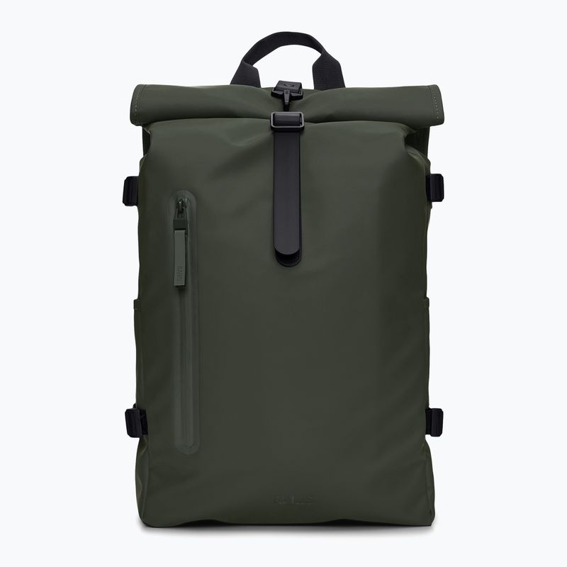 Plecak miejski Rains Rolltop Rucksack Large 23 l green