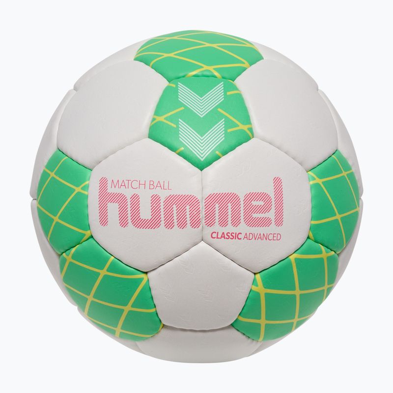 Piłka do piłki ręcznej Hummel Classic Advanced HB off white/green/yellow size 2
