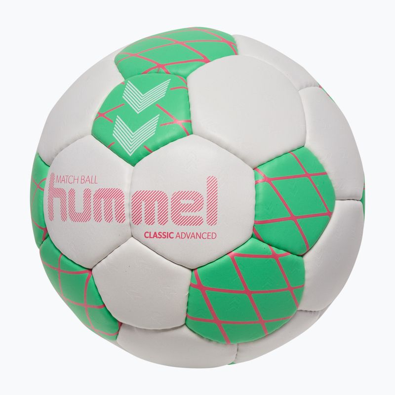 Piłka do piłki ręcznej Hummel Classic Advanced HB off white/green/red size 3 2