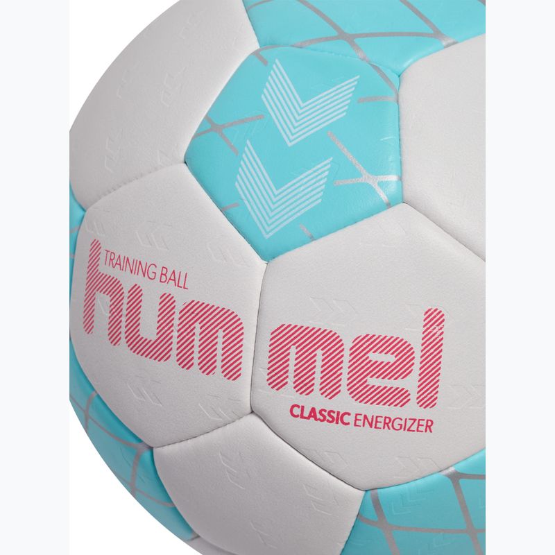 Piłka do piłki ręcznej Hummel Classic Energizer off white/light blue/marine size 0 4