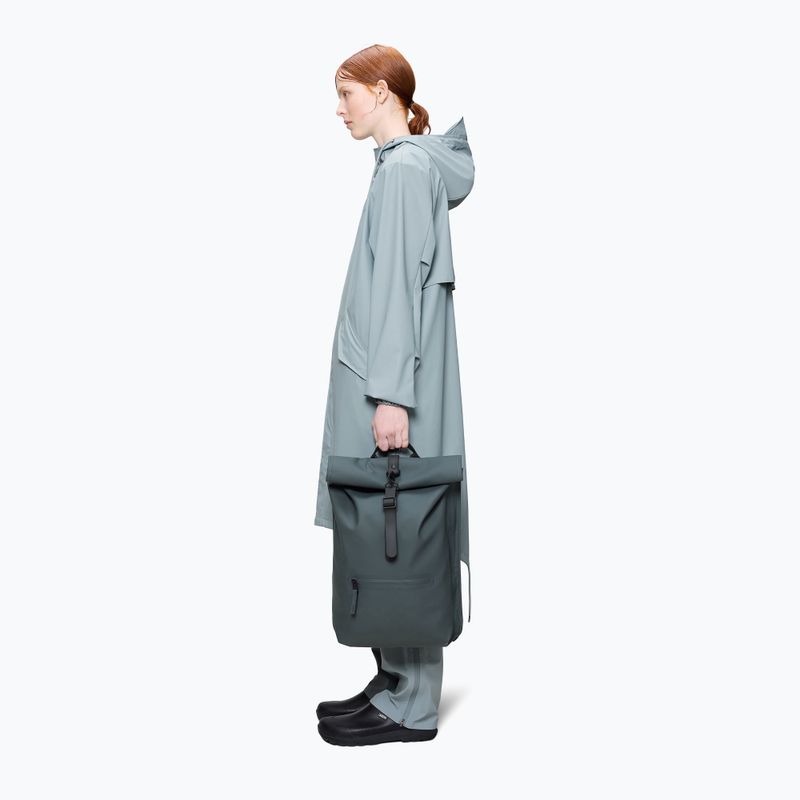 Plecak miejski Rains Rucksack Rolltop 13 + 4 l dark grey 5