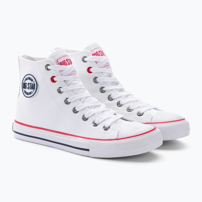 Trampki damskie BIG STAR T274026 białe 4