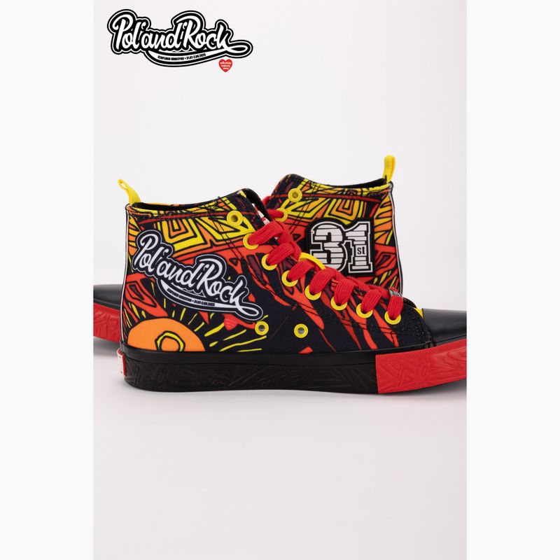 Trampki męskie BIG STAR SS174501 black/red/yellow 14