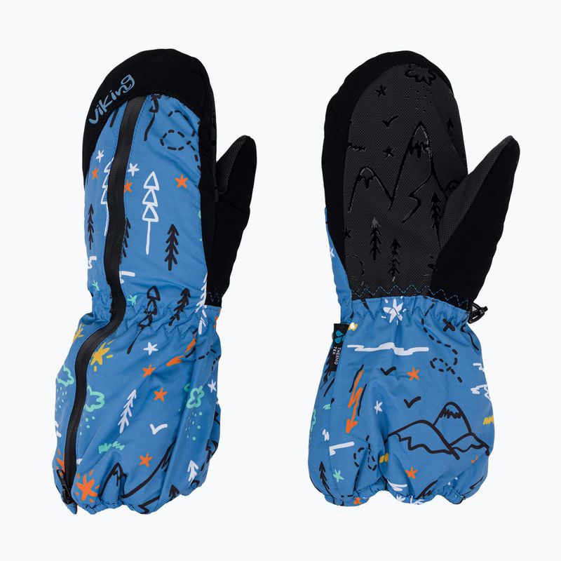Rękawice narciarskie dziecięce Viking Snoppy blue