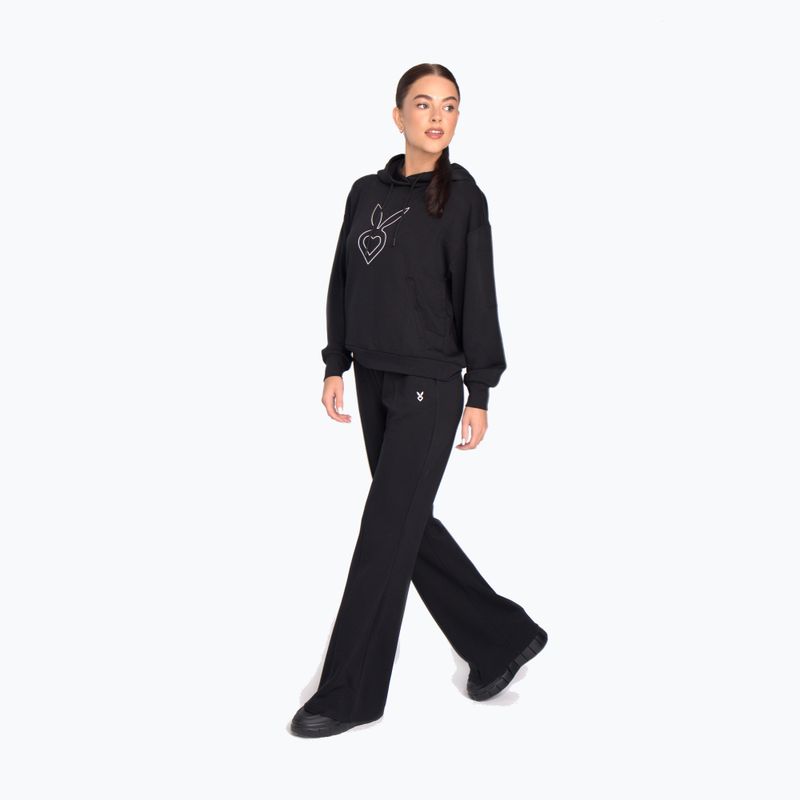 Spodnie treningowe damskie Cardio Bunny HCB-125 Flare black 4