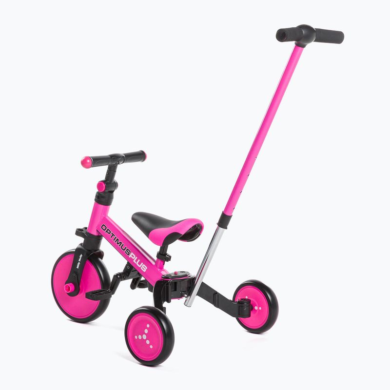 Rowerek biegowy trójkołowy Milly Mally 4w1 Optimus Plus pink 8