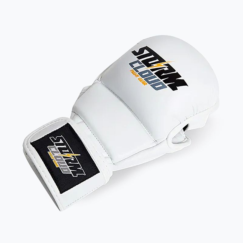 Rękawice grapplingowe StormCloud Hurricane white/black 3