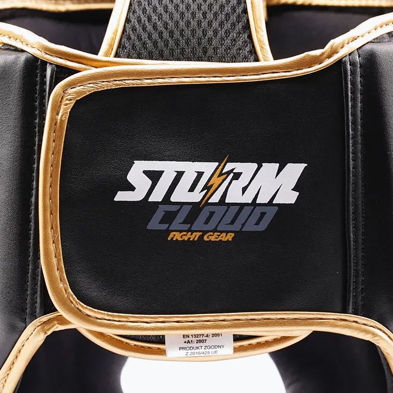 Kask bokserski StormCloud Lynx black/gold 7