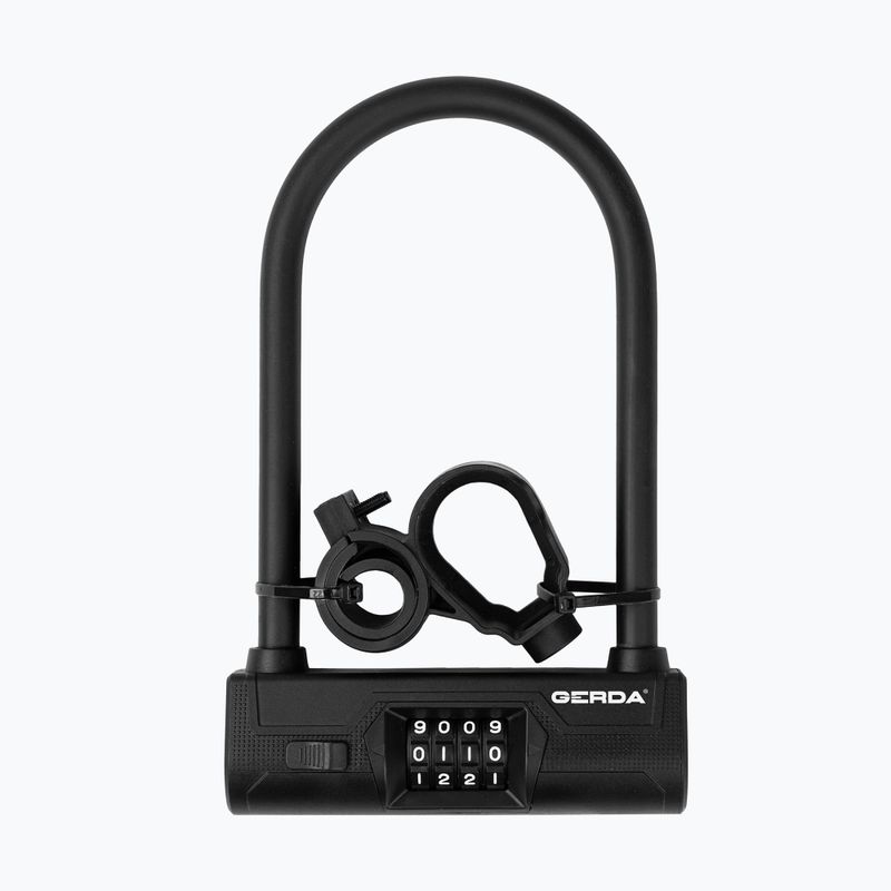 Zapięcie rowerowe GERDA Ultra Combo 245/153C U-Lock czarny