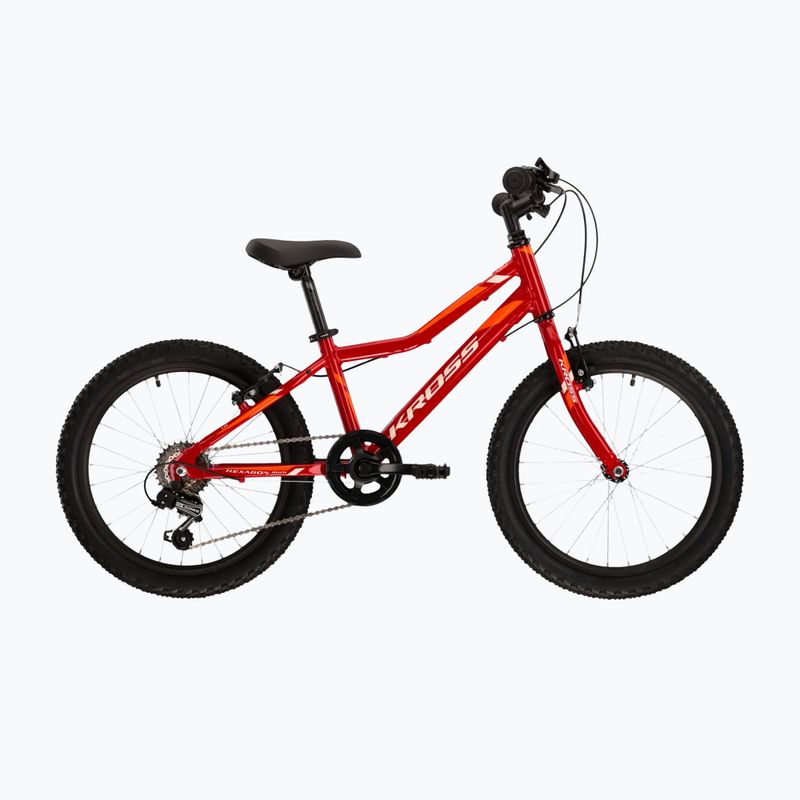 Rower dziecięcy KROSS Hexagon Mini 1.0 czerwony/biały/połysk