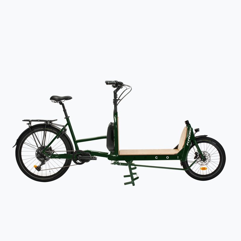 Rower elektryczny KROSS E-Cargo Space Platform el. zielony/biały/połysk