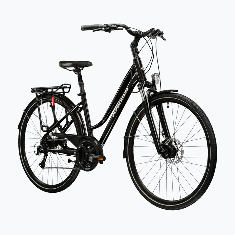 Rower trekkingowy damski KROSS Trans 4.0 W czarny/srebrny/połysk 2