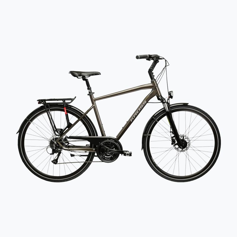 Rower trekkingowy KROSS Trans 4.0 brązowy/srebrny/połysk