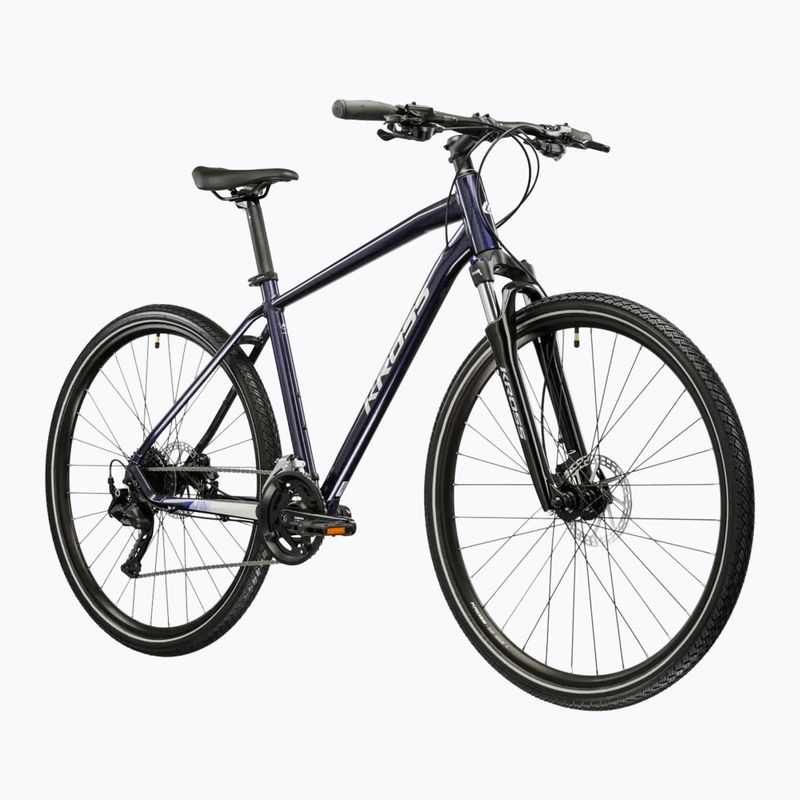 Rower crossowy KROSS Evado 5.0 granatowy/srebrny/połysk 2